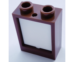 Window 1 x 2 x 2 Flat Front with White Glass for Window 1 x 2 x 2 Flat Front (60592 / 60601)