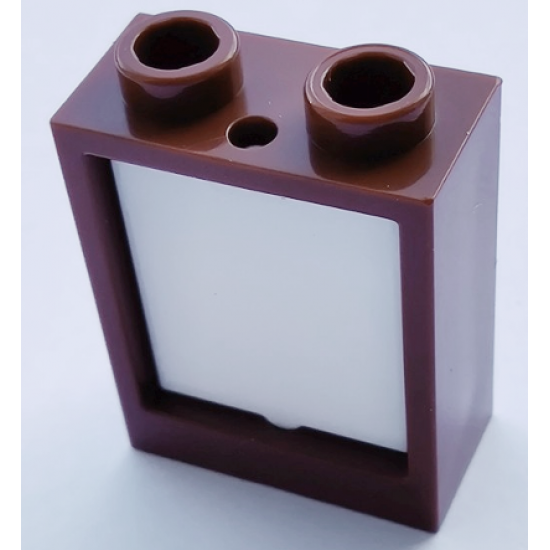 Window 1 x 2 x 2 Flat Front with White Glass for Window 1 x 2 x 2 Flat Front (60592 / 60601)