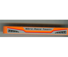 Technic, Liftarm 1 x 9 Thick with 'Nitro Race Team' and 2 Vents Pattern (Sticker) - Set 8473