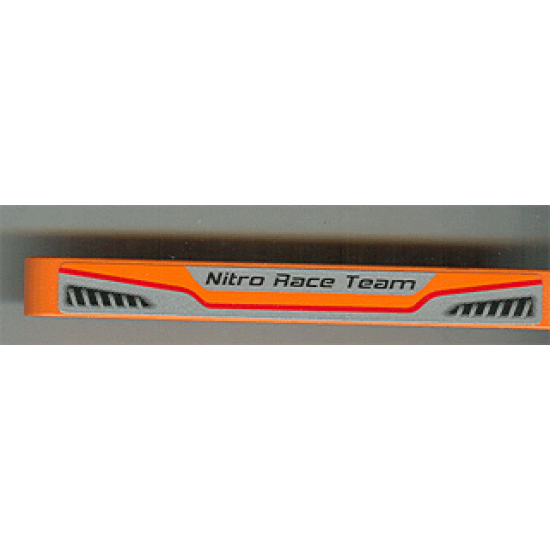 Technic, Liftarm 1 x 9 Thick with 'Nitro Race Team' and 2 Vents Pattern (Sticker) - Set 8473