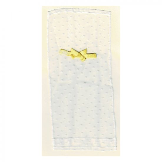 Scala Cloth Curtain with Yellow Bow and White Dots Pattern