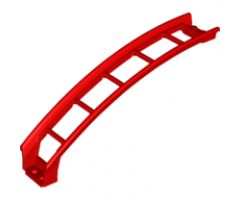 Train, Track Roller Coaster Ramp Large Upper Part, 6 Bricks Elevation