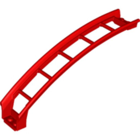 Train, Track Roller Coaster Ramp Large Upper Part, 6 Bricks Elevation