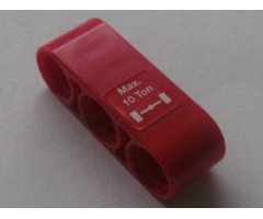 Technic, Liftarm 1 x 3 Thick with 'Max. 10 Ton' and Wheels Pattern (Sticker) - Set 8289