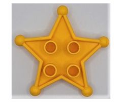Duplo Sheriff Star with Clip (for humans)