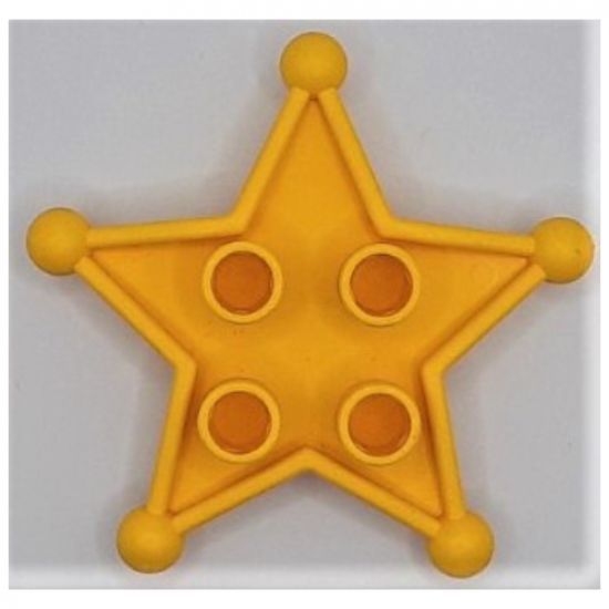 Duplo Sheriff Star with Clip (for humans)