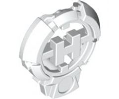 Hero Factory Chest Badge with 'H' and Flat Bottom