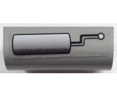 Slope, Curved 2 x 4 x 1 1/3 with Four Recessed Studs with Tank Configuration A Pattern (Sticker) - Sets 10022 / 10025