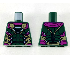 Torso Armor with Gold, Silver and Magenta Trim Pattern