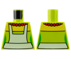 Torso Simpsons Dress with White Apron and Red Necklace Pattern
