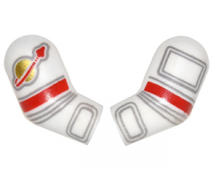 Arm, (Matching Left and Right) Pair with Astronaut Spacesuit Pattern