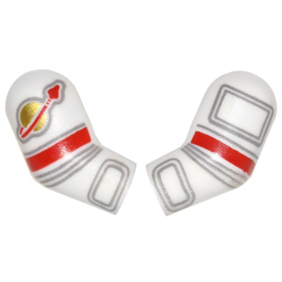 Arm, (Matching Left and Right) Pair with Astronaut Spacesuit Pattern
