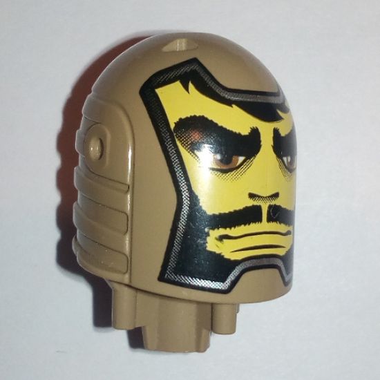 Large Figure Part Head with Santis, Sir Pattern - Series 2