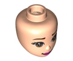 Mini Doll, Head Friends with Medium Nougat Eyes, Reddish Brown Eyebrows, Pink Lips and Smile Pattern
