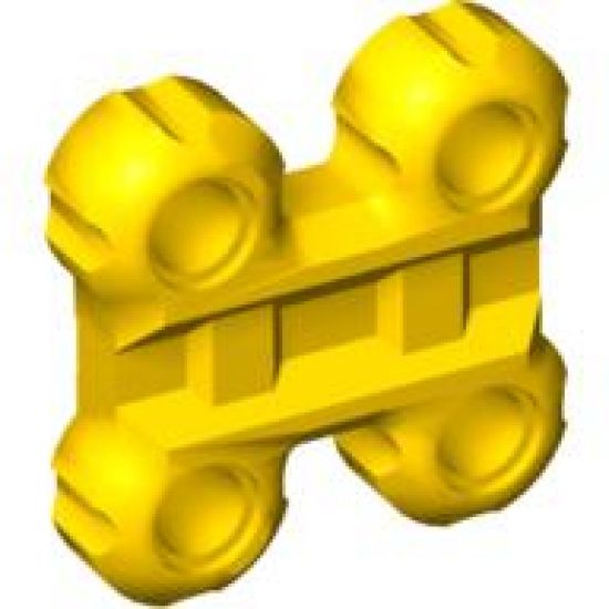 Technic, Connector Spike Flexible with Four Holes, Flat Center