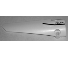 Technic, Panel Fairing # 5 Long Smooth, Side A with Black Line and 'POLICE' Pattern (Sticker) - Set 5981