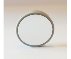 Tile, Round 2 x 2 with Bottom Stud Holder with Mirrored (Mirror) Circle Pattern (Sticker) - Set 10269