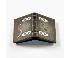 Minifigure, Utensil Book 2 x 3 with Hinges and Ghost Face Pattern