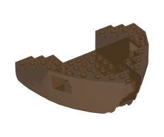 Boat Hull Small Bow 12 x 12 x 5 1/3, Top Color Dark Gray