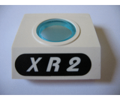 Panel 4 x 3 x 3 with Porthole (Divers) with White 'XR2' in Black Oval Pattern (Sticker) - Set 1782