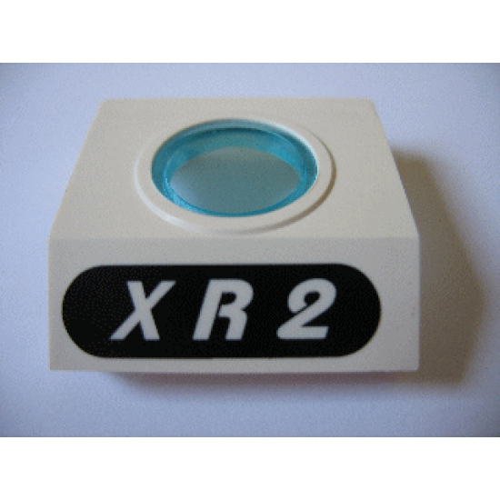 Panel 4 x 3 x 3 with Porthole (Divers) with White 'XR2' in Black Oval Pattern (Sticker) - Set 1782