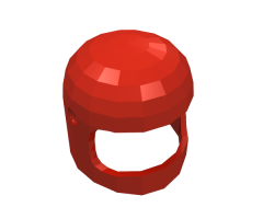 Minifigure, Headgear Helmet Space / Town with Thin Chin Strap (Undetermined Visor Dimple Presence Type)