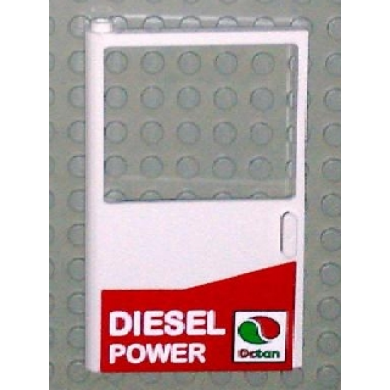 Door 1 x 6 x 8 Left with Octan Logo and 'DIESEL POWER' Pattern (Sticker) - Set 5563