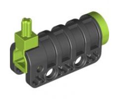 Projectile Launcher Cannon, Round Bottom with Lime Ends