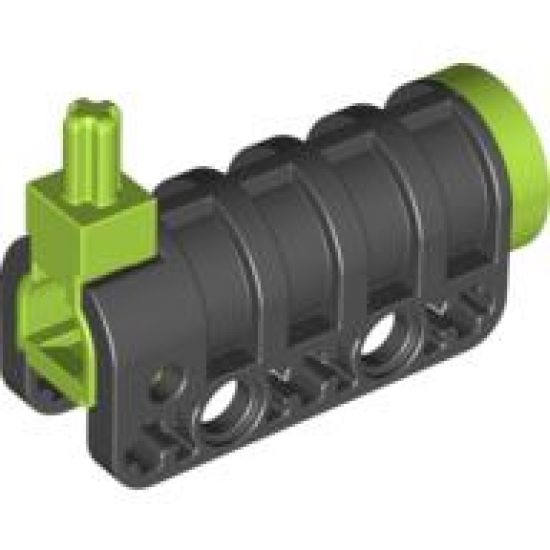 Projectile Launcher Cannon, Round Bottom with Lime Ends
