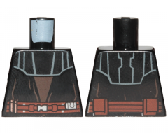 Torso SW Layered Vest with Detailed Belt, Print Front and Back Pattern (Anakin Clone Wars)