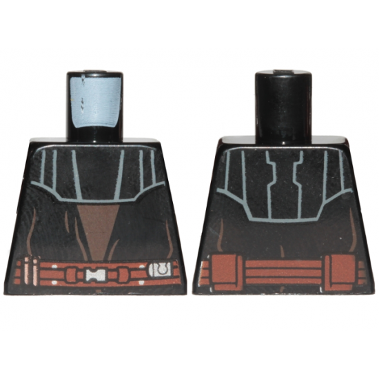 Torso SW Layered Vest with Detailed Belt, Print Front and Back Pattern (Anakin Clone Wars)