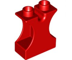 Duplo, Brick 1 x 2 x 2 with Side Cutouts and Channel in Top