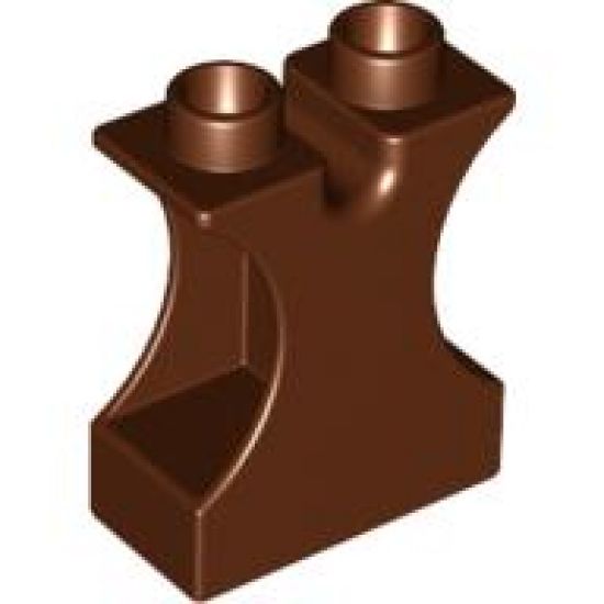 Duplo, Brick 1 x 2 x 2 with Side Cutouts and Channel in Top