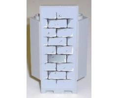Panel 3 x 3 x 6 Corner Wall with Light Bluish Gray Full Brick Wall Pattern (Sticker) - Set 8813/8823