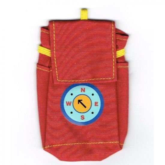 Scala, Figure Accessory Cloth Backpack with Compass Pattern