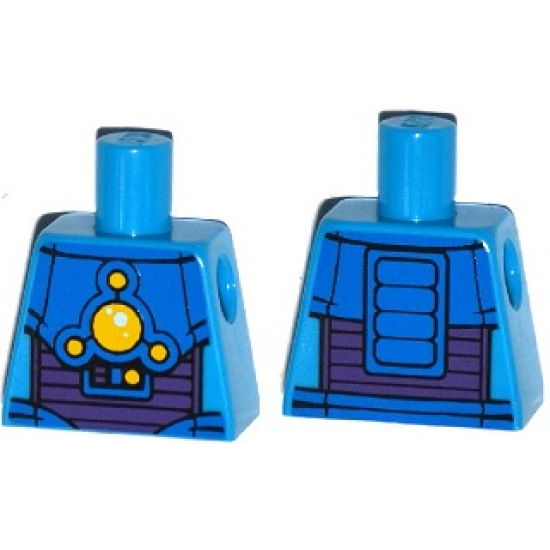 Torso Space Armor with 5 Yellow Lights Pattern