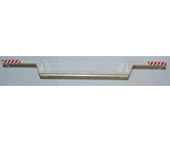Train Base 6 x 34 Split-Level without Bottom Tubes with Red and White Danger Stripes Pattern at Each End on Both Sides (Stickers) - Set 7686