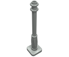 Support 2 x 2 x 7 Lamp Post, 6 Base Flutes