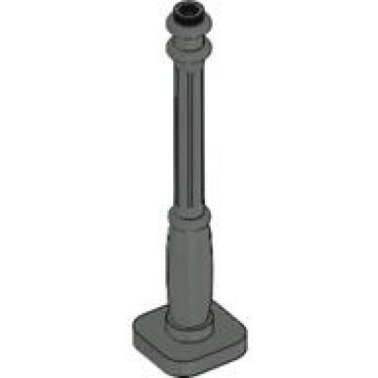 Support 2 x 2 x 7 Lamp Post, 6 Base Flutes