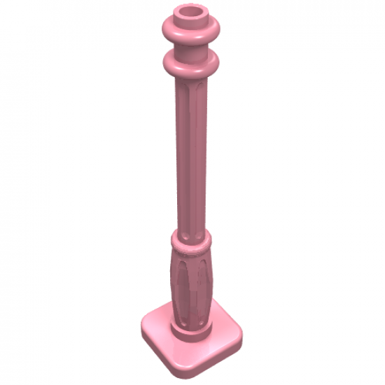 Support 2 x 2 x 7 Lamp Post, 6 Base Flutes