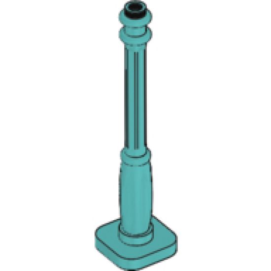 Support 2 x 2 x 7 Lamp Post, 6 Base Flutes