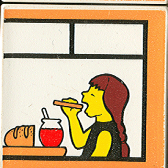 Duplo, Tile 2 x 2 x 1 with Home Mosaic Picture 12 Pattern (Set 9221)