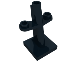 Boat Mast 2 x 2 x 3 Inclined with Stud on Top and Two Sides