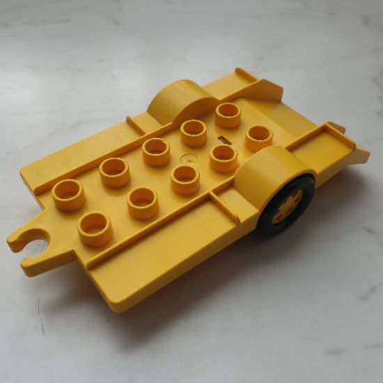 Duplo, Vehicle Trailer with Ramp and 2 x 5 studs