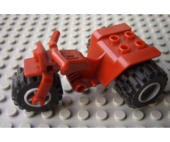 Riding Cycle Tricycle with Dark Red Chassis & Light Bluish Gray Wheels