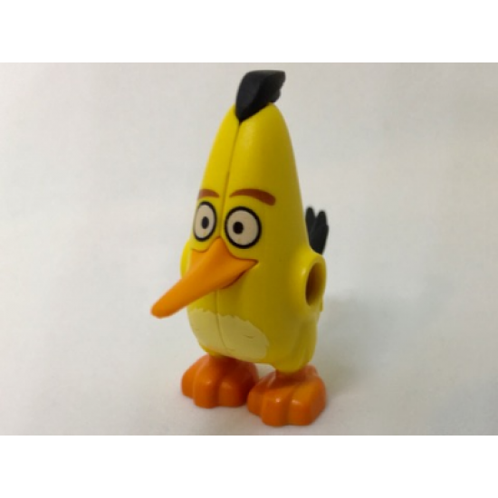 Body Angry Birds Chuck with Dark Orange Eyebrows, White Eyes, Orange Feet Pattern