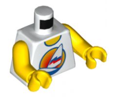 Torso Sailboat over Yellow Circles Front, 2011 The LEGO Store Beachwood, OH Back Pattern / Dark Blue Arms / Yellow Hands
