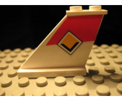 Tail 4 x 1 x 3 with Viking Line Logo Pattern on Left Side (Sticker) - Set 1924