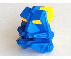 Bionicle Head Connector Block 3 x 4 x 1 2/3 with Trans-Neon Yellow Bionicle Head Connector Block Eye/Brain Stalk (32553 / 32554)