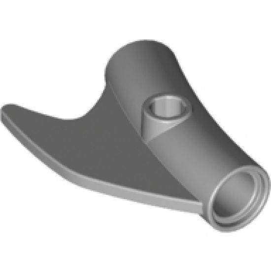 Technic, Connector Pin Round Curved with Fin and Hole